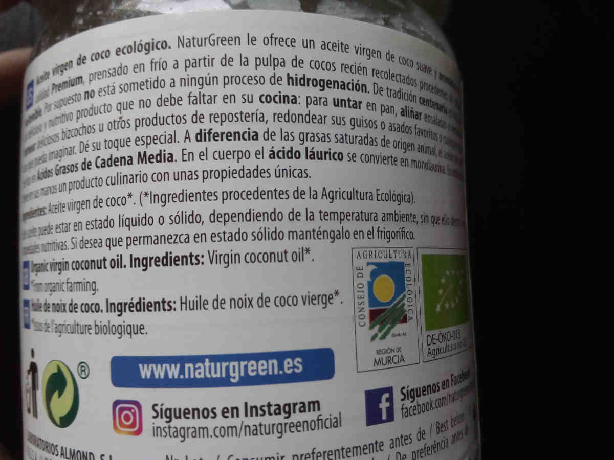 Natur Green_aceite coco_inci