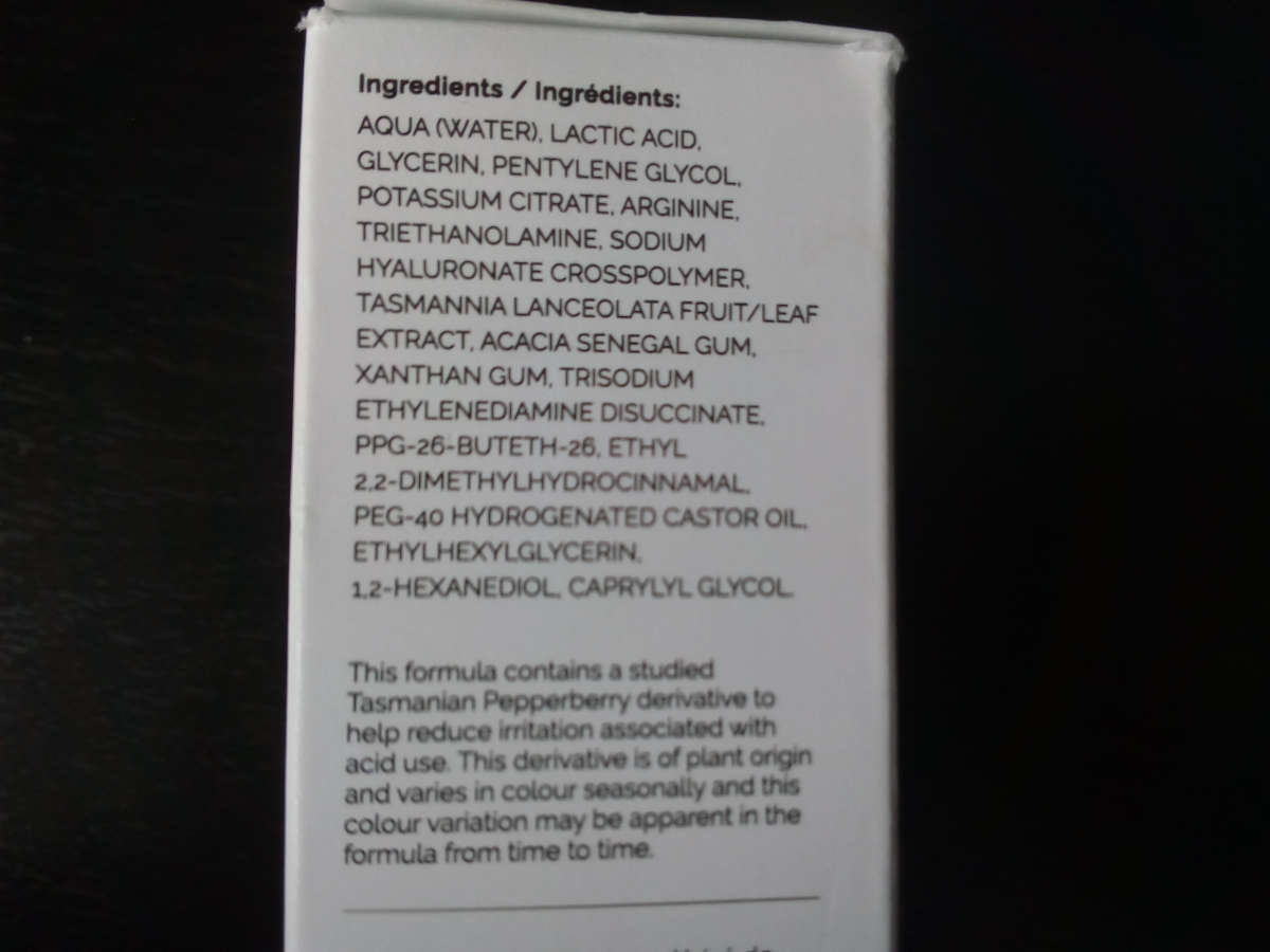 The Ordinary_AcLactico10_inci